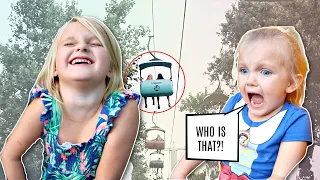 SPYING On TAYLOR at an AMUSEMENT PARK! Who is that?!