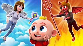 Mom Angel or Mom Demon 😈✨😇 | I love you mommy 😍 | More Nursery Rhymes & Kids Songs