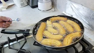 tecnica facil para hacer Churros suaves y esponjaditos