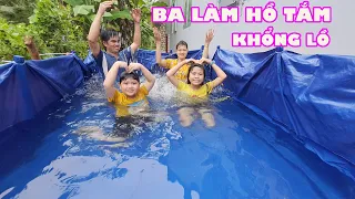 Thử Thách Làm Hồ Tắm Khổng Lồ Và Bài Học Cho Vinh [ Trang And Vinh ]
