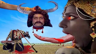 महिला को छेड़ने वाले राक्षस का किया माँ काली ने बुर्रा हाल @laxaminarayan-japtapvratt7537