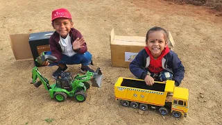 Unboxing Remote Control JCB and Dump Truck | Kids Pur