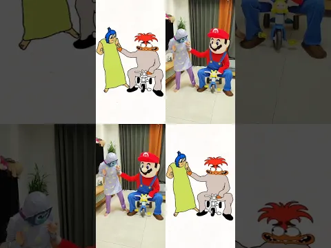 Envy vs Mario toy car battle #insideout2