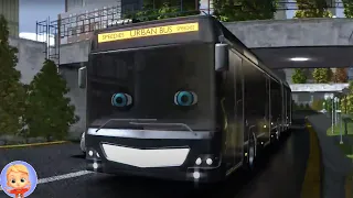 All Aboard! The Bus Song for Kids with Wheels On The Bus + More  Nursery Rhymes