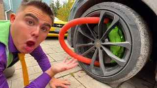 Police Girl Caught Thief VS Mr. Joe on Urus for Kids