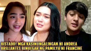 BISTADO Ebidensya ng KASINUNGALINGAN ni Andrea Brillantes BINULGAR ng PAMILYA ni Francine Diaz!!