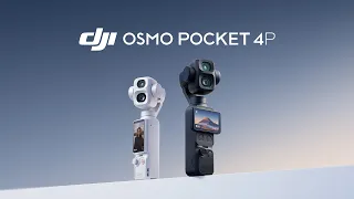 DJI Osmo Pocket 4P | Fotocamera con stabilizzatore tascabile cinematografica a doppio obiettivo.