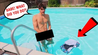 Dissolving Swimsuit Prank On Boyfriend!!