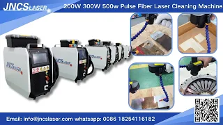 how to use 300w pulse fiber laser cleaning machine for rust oil paint cleaning