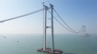 Chinese workers propel Greater Bay Area mega bridge project during Spring Festival