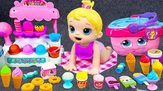 34 Minutes Satisfying with Unboxing Kitchen Playset, Cute Ice Cream Shop | Review Toys