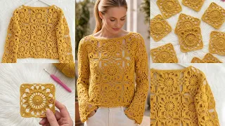 Granny square to make blouse