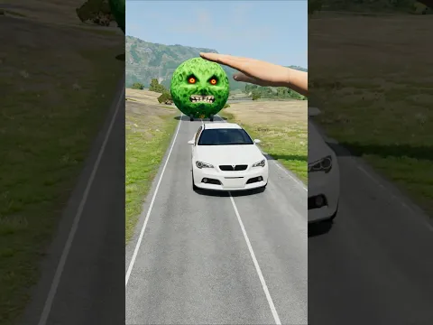 Big & Small Cars vs Giant Hand Slap - BeamNG.drive