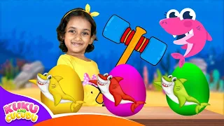 Surprise Eggs - Baby Shark Song | Kuku and Cucudu Kids songs