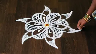 Daily new morning rangoli kolam 🌺 Easy simple rangoli 🌺 Traditional muggulu designs 🌺 Latest kolam 🌺
