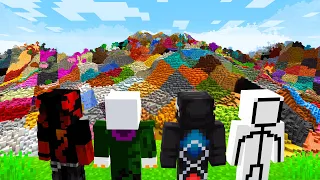 Pasamos MINECRAFT pero LOS CHUNKS se TRANSFORMAN en Bloques RANDOM