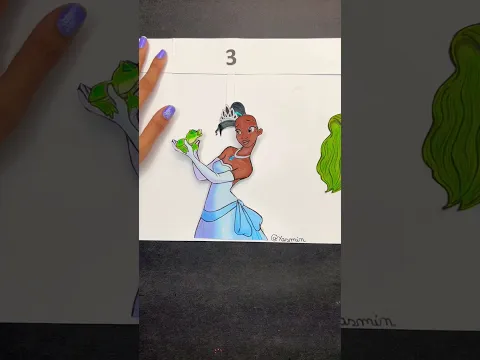 Which hair is your favorite? 💚🤩 #shorts #hair #drawing #art #creative #artist #princess #draw