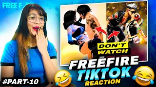 Free Fire Tik Tok Reaction #part10 || Don't Watch This || Garena Free Fire || Bindass Laila
