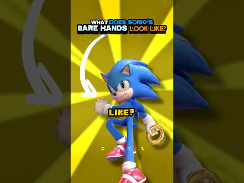 What Does Sonic’s Bare Hands ACTUALLY Look Like? #sonicthewerehog #sonicgloves