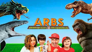 ¡ESTO SE HA IDO DE LAS MANOS! 😱 Batalla de Dinosaurios Extrema!! ARBS