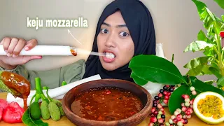 MUKBANG RUJAK POHON PISANG POHON AREN TONGTOLANG NANGKA HUNI MARKISA | MUKBANG ASMR