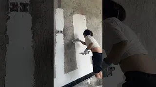 How to Prepare Tiles Wall ,​ Wall paint​ Fast & Beauty part  4233