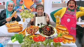 لما تفتح مشروع كبدة وسجق فى مطعم جوة البيت🌭🌭🥪🍔