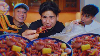 CRAWFISH MUKBANG W/ SANTEA & JAYCO | JUICY QUESTIONS