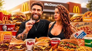 24 HORAS COMENDO SÓ FAST FOOD! 