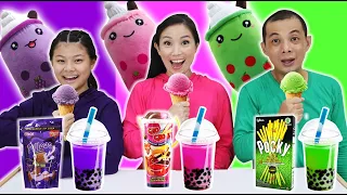 PILIH KARAKTER BONEKA BOBA ES KRIM SESUAI MAKANAN 1 WARNA KENA PRANK ! Tantangan CnX Adventurers
