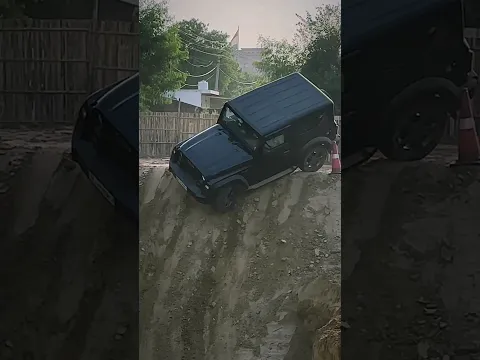 Ab To Mahendra Thar Aur Toyota Fortuner Ka Water Testing Bhi kara diya Thar Vs Fortuner || #shorts