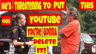 🟡He's threatening to put this on YouTube.🟢 You're gonna delete it!🔴. 1st and 2nd amendment audit