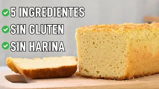 5 INGREDIENTES - PAN SIN GLUTEN, SIN HARINA! Te cambiará la vida