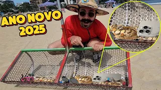 O que ACHEI depois do Ano Novo na Praia com a Eco peneira 2025