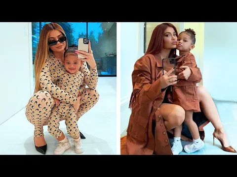 Kylie and Stormi twinning outfits #shorts