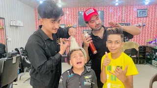 Meet with chota Ali vlog and finally haircut krwa lia❤️