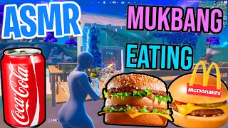 ASMR Gaming 🤤🍔 Fortnite McDonald's Burger Mukbang Relaxing Eating and Spectating 🎮🎧 Mouth Sounds 💤