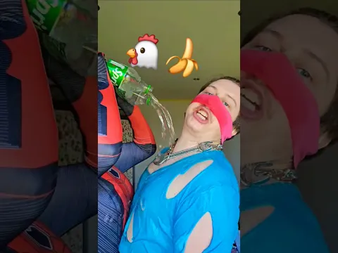 Chicken Banana Ft. Sigma Man & Spidergirl 😅 Brain Rot Super Heroes #shorts #memes #funny