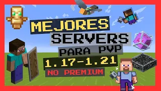✅LOS 9 MEJORES SERVERS para PRACTICAR PVP en MINECRAFT 1.21🏆 (No premium, SA, ETC)
