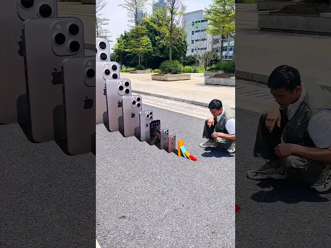 📱👉 From Small iPhone to Giant iPhone… Dad Drops Them All 😂🔥