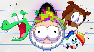 Clean? Filthy? Colorful? WHAT HAIR!? | Boy & Dragon | Cartoons for Kids