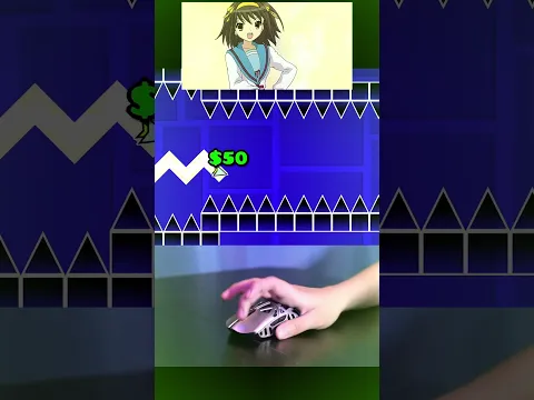 AUTOCLICKER vs MOVING WALL in Geometry Dash! #geometrydash #gd #shorts