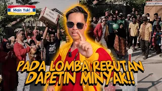 PADA LOMBA REBUTAN DAPETIN MINYAK & BERAS! Warganya rame banget guys