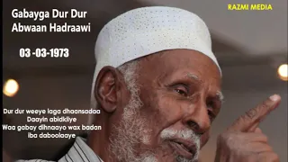Gabay Durdur  Abwaan Hadraawi