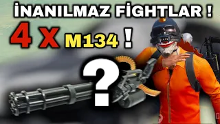 4 MİNİGUNS ! OMG ! 💀 I Pubg Mobile