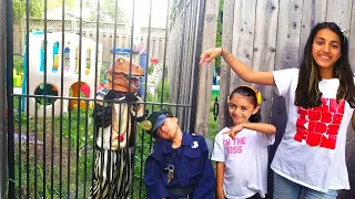 Heidi and Zidane Funny Stories with Police Officer
