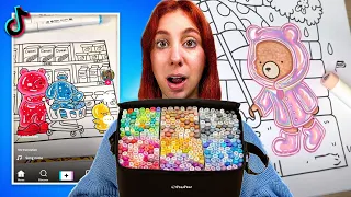 El libro para COLOREAR más VIRAL con técnicas VIRALES 🎨 (Bobbie goods)