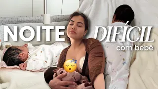 UMA NOITE SEM DORMIR COM A OLÍVIA 👶🏻😴 rotina da madrugada com bebê de 15 dias!