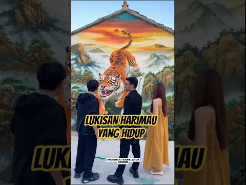 Lukisan Harimau Yang Hidup 🐯 #shorts