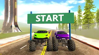 Lamborghini Vs Tarzan in Indian bikes driving 3d live